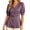 Purple, variant on Summer Shirt Elegant Collar Puff Short Sleeve Solid Color Slim Fit Blouse Kimonos for Women Long Sleeve Draped Open Front Cardigan Womens Button Front Sweater Wrap Cardigan plus Womens
