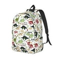 thumbnail image 2 of Daiia Dinosaur Vintage Canvas Backpack for Men and Women ,Hiking Backpack,Travel Laptop Bag for School,Large Capacity Backpack, 2 of 8