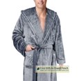 thumbnail image 3 of Mens Plush Fleece Robe | Soft, Warm, Spa Bathrobe for Men, Shawl Collar, 3 of 7