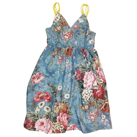 Dawdyfu Women Summer Floral V-Neck Beach Dress (Best Affordable Summer Dresses)