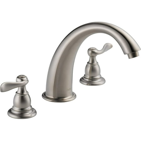 

YAAN Windemere 2-Handle Widespread Roman Tub Faucet Trim Kit Deck-Mount Stainless BT2796-SS (Valve Not Included)