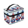 thumbnail image 4 of Yiaed Cute Gnomes in USA1 Print Makeup Bag Travel Cosmetic Bags for Women Girls Zipper Pouch Makeup Organizer, 4 of 4