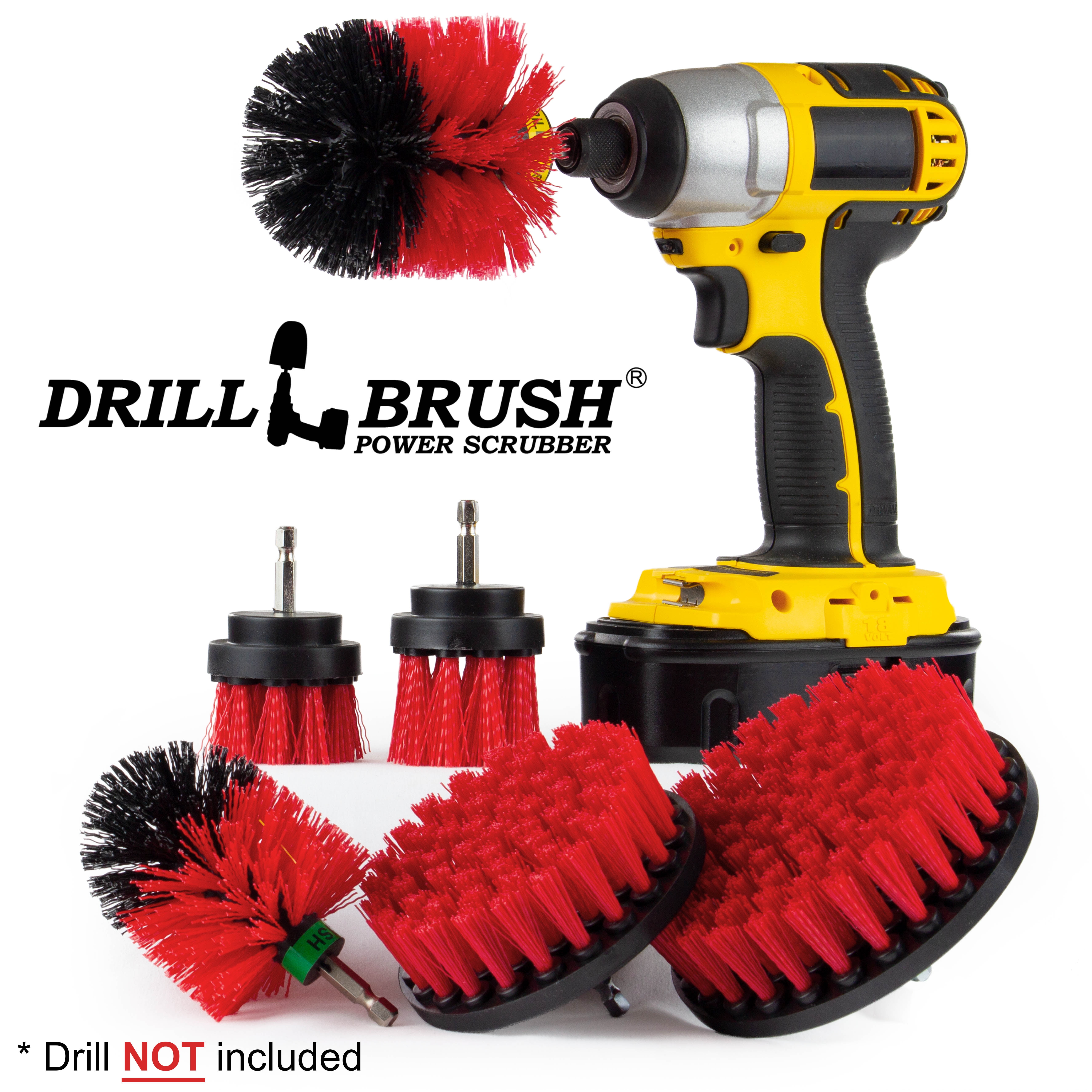 Cleaning Supplies Drill Brush The Ultimate Stiff Bristle Cleaning