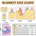 thumbnail image 4 of Custom Unicorn Blanket with Name, 50 x 40 Inches Soft Fuzzy Animal Blanket for Girls, Unicorn Lovers, Cozy Blanket, Warm Flannel Throw Blanket Bed Room Decor, Camping, Travel, Chair, 4 of 6