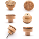 thumbnail image 1 of Tirador de madera para muebles, tirador de cajón de madera, pomos para muebles, 40 x 30 mm, 6 piezas, 1 of 5