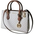 thumbnail image 2 of Michael Kors Sheila Medium Satchel Handbag, Vanilla, 2 of 6