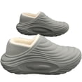 thumbnail image 4 of Bibifish Mens Womens Fuzzy Slippers FleeceâLined ArchâSupport ClosedâHeel ColdâProof WaterâResistant Soft Nonâ Sole SlipâOn Indoor Outdoor Shoes, 4 of 4