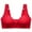 Red, variant on Odeerbi Front Closure Bras for Women 2025 No Underwire Push Up Soild One-Piece Everyday Underwear Black