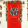 thumbnail image 5 of 13.7 Inch Artificial Christmas Wreath with Ball Ornaments, Frosted Holiday Decor with Pinecones and Berries for Front Door, Wall and Window, 5 of 6
