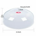 thumbnail image 4 of Large Microwave Cover for Food Easy Grip Microwave Splatter Cover Guard Lid with Steam Vent and BPA Free & 11.5 Inch,Dishwasher Safe, 4 of 8