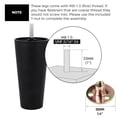 thumbnail image 5 of LAVANE 4 inch / 10cm Plastic Furniture Legs, Set of 4 Mid Century Modern Round Replacement Couch Feet with Pre-Drilled M8 5/16 Inch Bolt & Mounting Plate for Sofa Couch Cabinet Ottoman, 5 of 6