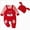 V103-Red, variant on Baby Newborn Romper ClothesCotton Infant Infant Girls Long Sleeve Floral Prints Romper Newborn Bodysuits Headbands Set 9-12 Months