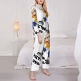 thumbnail image 4 of Lsque Sml Jeffy Pattern Long Sleeve Pajama Set for Women - Soft 2-Piece Sleepwear and Loungewear Set with Pockets, Comfy Nightwear, 4 of 8