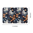 thumbnail image 2 of Front Door Mat, Cute ghost in the flowers Indoor Mats for Bedroom Bathroom Kitchen, Floor Mat Non-Slip, Soft Carpet Floor Cover Machine Washable Entryway Mat - 20x31.5in, 2 of 6