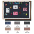 thumbnail image 1 of Aarco Products OF3648005 Desinger Fabric Bulletin Board Oak Frame - Quartz, 1 of 1