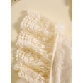 thumbnail image 6 of Bagilaanoe Newborn Baby Girl Summer Rompers Dress Butterfly Fly Sleeve Bodysuits + Headband 3M 6M 12M 18M Infant Lace Patchwork A-line Dresses, 6 of 9