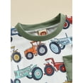 thumbnail image 6 of Michellecmm Toddler Boys Summer Shorts Sets Short Sleeve Tractors Print Tops and Drawstring Shorts Sets, 6 of 9