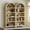 Light Oak/Standard, variant on EYYTHUNG 5 Tier Arched Bookshelf Set of 2, 71" Tall Bookcase with Adjustable Shelves Wooden Storage & Display Cabinet, Freestanding Kitchen Pantry Organizer