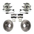 thumbnail image 1 of Transit Auto Front Hub Bearing Assembly Disc Brake Rotors and Semi-Metallic Pads Kit for Car 2007 Chevrolet Silverado 1500 4WD with rear brakes KBB-105388, 1 of 11
