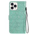 thumbnail image 3 of Funda de piel sintética con tapa horizontal y estampado floral de ratán para iPhone 13 Pro Max, con soporte, ranuras para tarjetas, billetera y marco de fotos., 3 of 5