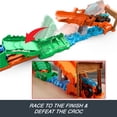 thumbnail image 5 of Hot Wheels Monster Trucks Crocodile Crash Challenge Playset & 1:64 Scale Mega-Wrex Toy Vehicle, 5 of 7