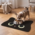 thumbnail image 5 of Cat Shaped Pet Food Mat for Floors, Cute Animal Prints Feeding Mats Non-Slip Floors Absorbent, for Cats Dogs Bowl and Water Dispenser B, 5 of 6