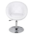 thumbnail image 2 of vidaXL Bar Stools 2 pcs White Faux Leather, 2 of 4