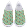 thumbnail image 1 of Mocasines de moda para mujer con estampado de gato y dibujos animados, de malla, ligeros, sin cordones, para exteriores, informales, cómodos, para caminar, 1 of 5
