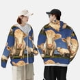 thumbnail image 6 of Daiia Cows Cattles UPF 50+ Sun Protection Hoodie Jacket Lightweight Long Sleeve Sun Shirt for Women Men with Pocket Hiking Outdoor-XX-Large, 6 of 9