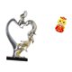 thumbnail image 5 of Estatua de pareja,Figura de pareja besándose,regalo de boda moderno,Estatua de pareja besándose en el aniversario de San Valentín,Estatua de serpiente china,Estatua de serpiente para el Año, 5 of 8