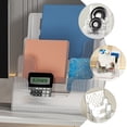 thumbnail image 3 of Wall Mount or Countertop Brochure Holder Clear Literature Holder Multi Pocket Display Stand, 3 of 8