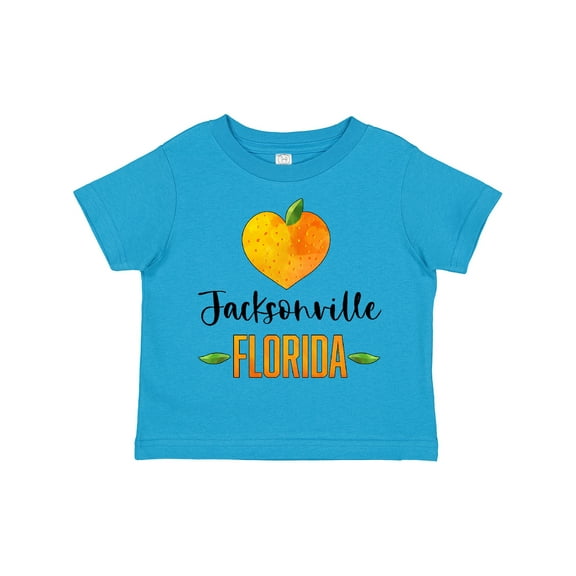 Inktastic Jacksonville Florida Orange in Heart Boys or Girls Toddler T-Shirt