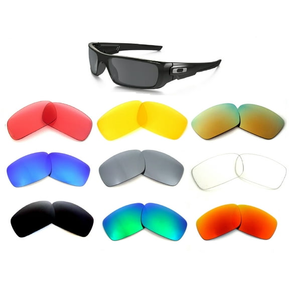 9 Pairs Sets Galaxy Replacement Lenses For Oakley Crankshaft Multi Selection Polarized 100%UVAB (9 Color Pairs)