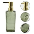 thumbnail image 5 of Unique Bargains 1 Pc Classic Vertical Lines Soap Pump Dispenser for Hotels 350ml Gold Tone Green, 5 of 6