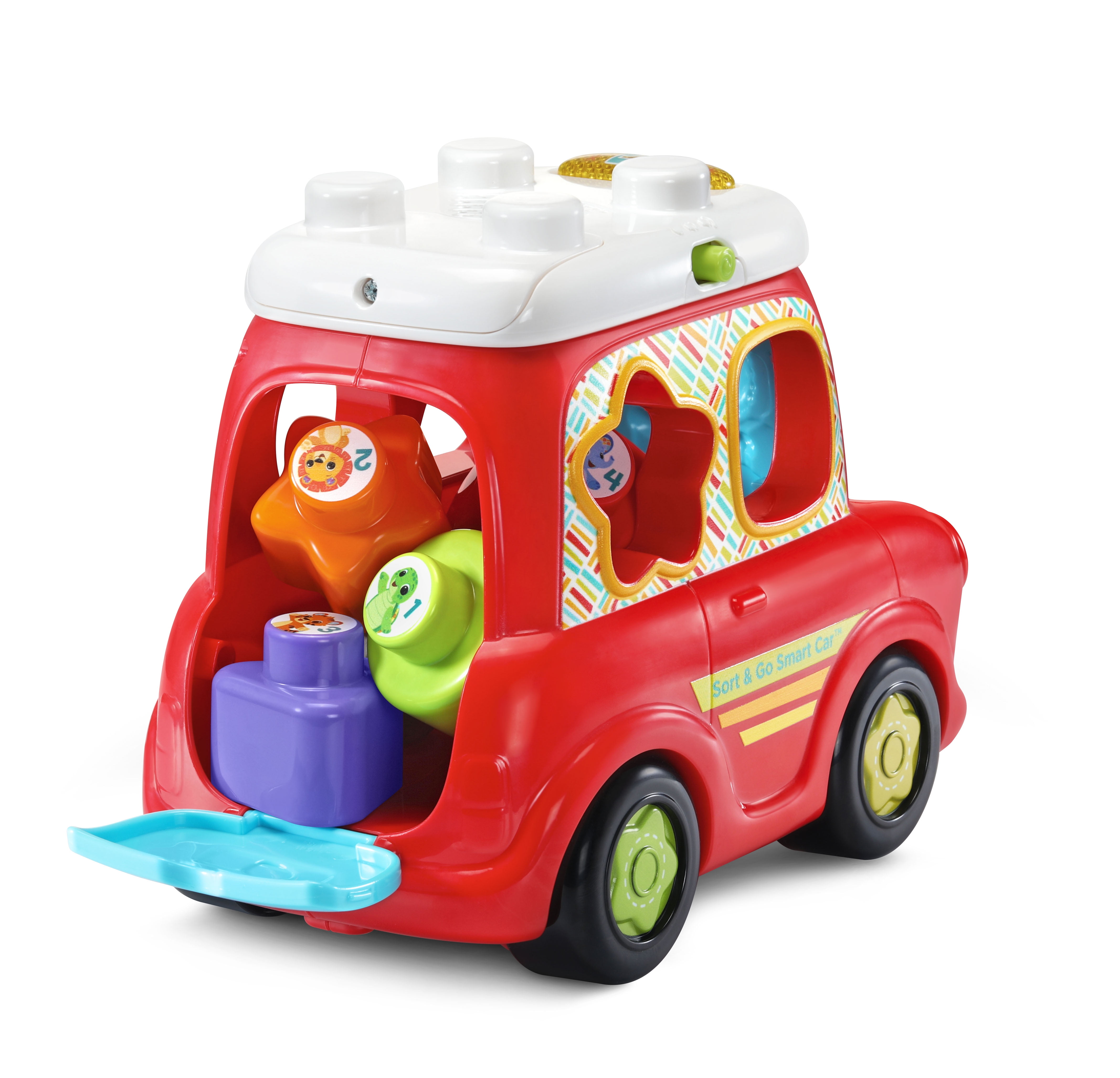 VTech Sort Go Smart Car With Four Shape Blocks Walmart