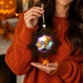 thumbnail image 6 of 3Pcs Halloween Wooden Pendant, Fufafayo Halloween Wooden Pendant With Lights, Hanging Wood Decor for Fall Autumn Home, Spooky Glowing Lantern Ornament for Wall Door Window, Halloween Party Decoration, 6 of 6