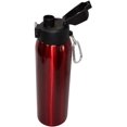 thumbnail image 4 of 6-Pack (Crimson Red) - Aquatix 21 Ounce Pure Stainless Steel Double Wall Vacuum Insulated Sports Water Bottle Convenient Flip Top - Keeps Drinks Cold for 24 Hours, Hot for 6 Hours. Perfect for Gifts, 4 of 9