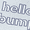 BLUE HELLO BUMP, variant on Women's Maternity Graphic Cotton T-Shirt, Sizes S-XXL