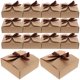 thumbnail image 1 of Greenadscape 20Ud Caja De Regalo Marrón Claro En Papel Kraft Para Empaque De Bodas Y Fiestas, 1 of 6
