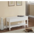 thumbnail image 3 of Solid Wood Shoe Bench with Storage White Quality Craftsmanship for Entryway Hallway, 3 of 6