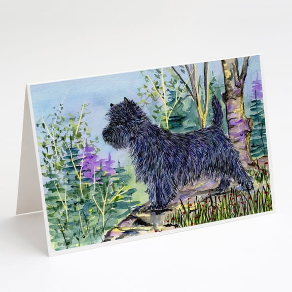 Cairn Terrier Greeting Cards and Envelopes Pack of 8