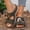 Green, variant on Viluyesy Sandals for Womens, Wide Width Slip-On Arch Support Buckle Summer Casual Slippers Red