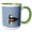 Green/White, variant on 3drose, Hooded Merganser Male in Wetland, Marion County, Illinois., 11oz Magic Transforming Mug