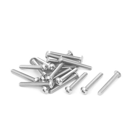 

Unique Bargains M3x22mm 316 Stainless Steel Fully Thread Button Head Hex Socket Cap Screw 20pcs