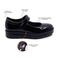 thumbnail image 2 of Zapato escolar Coqueta para niña en charol negro Nora con tira de contacto, 2 of 5