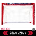 thumbnail image 3 of Franklin Sports NHL Montreal Canadiens Mini Hockey Set - Kids Indoor Knee Hockey Goal, Ball, + 2 Mini Hockey Stick Combo Set - Youth NHL Team Indoor Toy Knee Hockey Sets - NHL Official - Ages 3+, 3 of 7