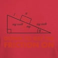 thumbnail image 3 of CafePress - Down To Get The Friction On Physics Diagram T Shir - Men's Classic Graphic Cotton T-Shirt, 3 of 4