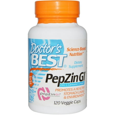 Doctor's Best PepZin GI Carnosine 37.5mg, 120 CT (Best Motion Sickness Medicine For Cruise)