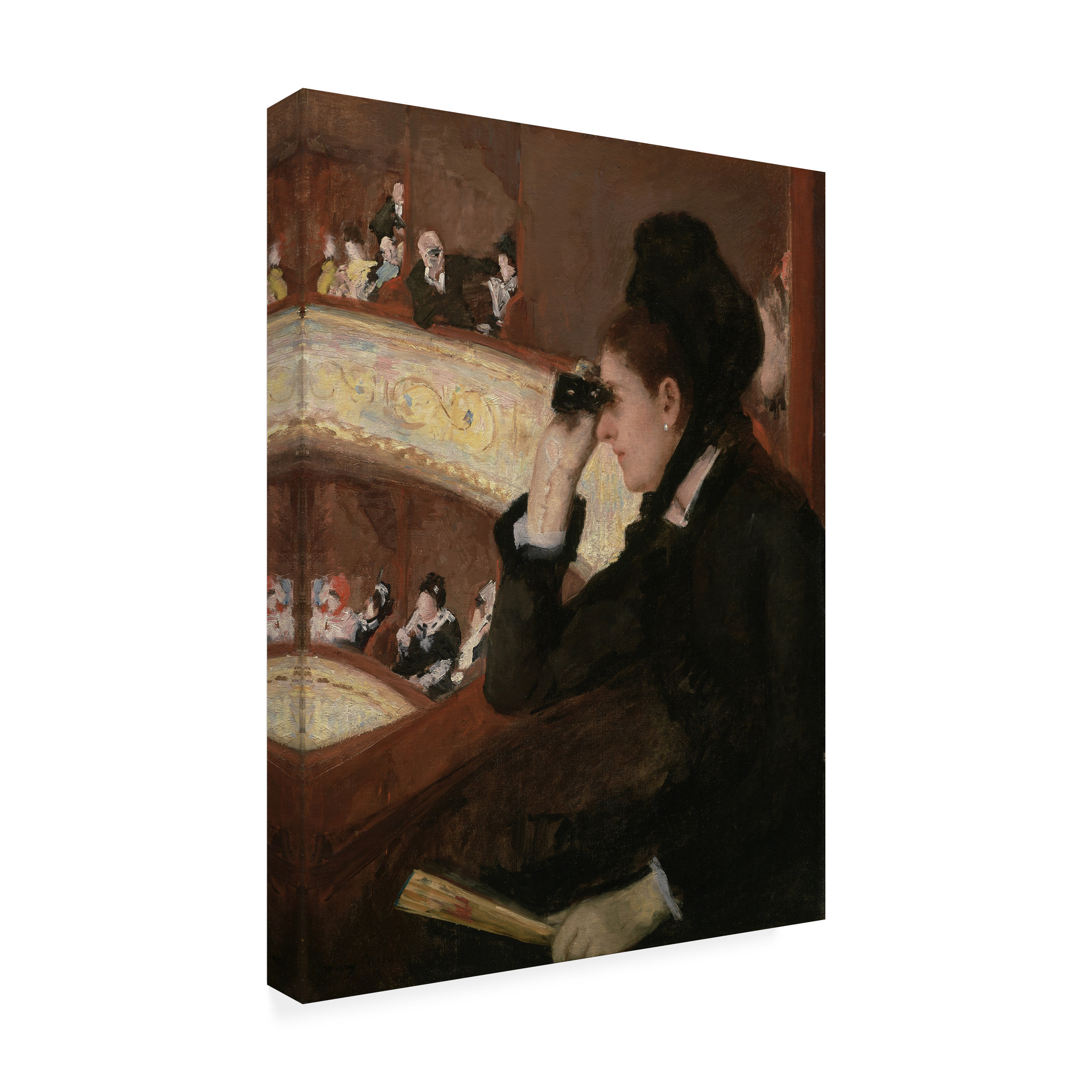 Cassatt 'In The Loge' Canvas Art