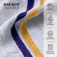 thumbnail image 2 of Canadian Linen White Bar Mops Double Stripe, 12 Pack, Soft Absorbent Cotton Lightweight Quick Dry Reusable Dishcloth for Kitchen Hotel Spa Salon Nursing, 2 of 7